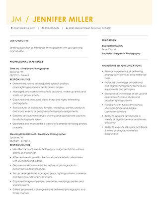 Accentuate Resume