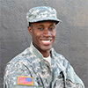 A Portrait of a military man in uniform