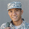 A Portrait of a military man in uniform