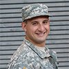 A Portrait of a military man in uniform