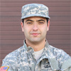 A Portrait of a military man in uniform