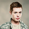 A Portrait of a military woman in uniform
