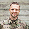A Portrait of a military man in uniform